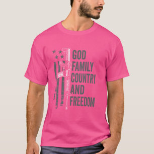 Camiseta Liberdade para o país da família Deus - Emenda ao 