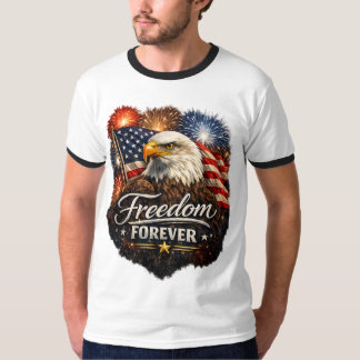 Camiseta Liberdade para Sempre – Águia Careca Realista 4 de
