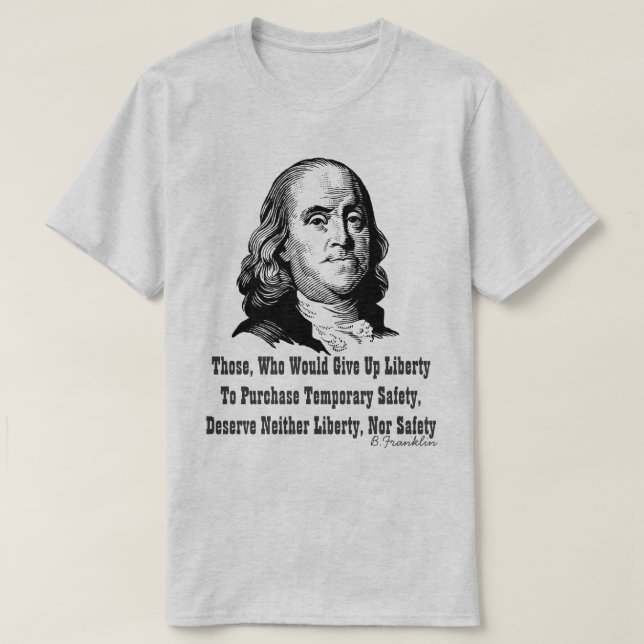 Camiseta Liberdade Para T-Shirt De Segurança (Frente do Design)