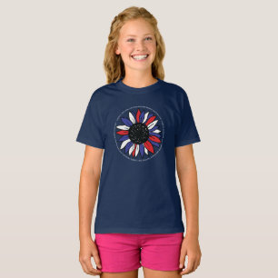 Camiseta Liberdade Patriótica de Girassol Liberdade Equidad