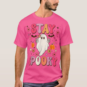 Camiseta Liberdade Permanece Spooky Bonita Halloween Ghost 