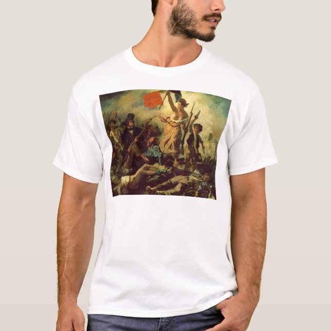 Camiseta Liberdade que conduz as pessoas (Frente)