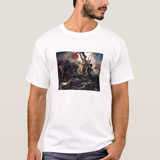 Camiseta Liberdade que conduz as pessoas -- Revolução (Frente)