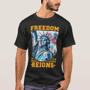 Camiseta Liberdade reina homens negros