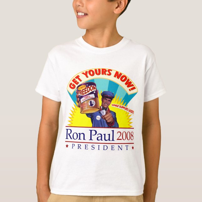 Camiseta Liberdade Ron Paul T-Shirt (Frente)