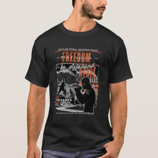 Camiseta Liberdade, Sem Medo, Espírito Indomado, Boxer