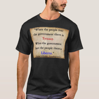 Camiseta Liberdade sobre a tirania