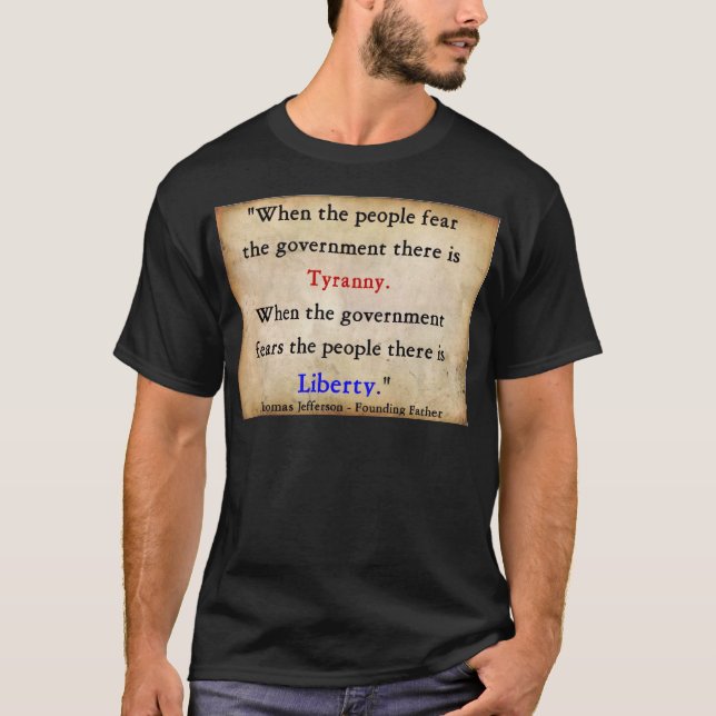 Camiseta Liberdade sobre a tirania (Frente)