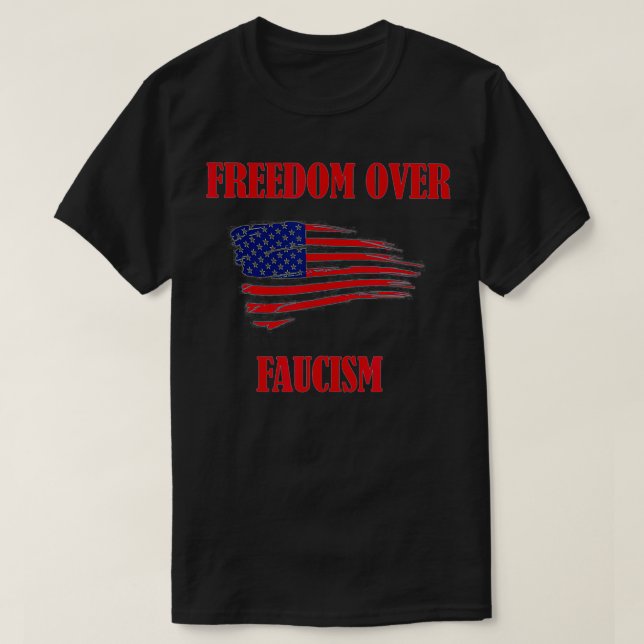 Camiseta Liberdade Sobre Faucismo (Frente do Design)