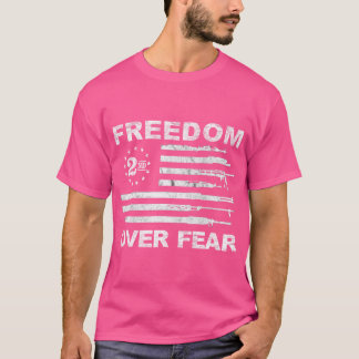 Camiseta Liberdade Sobre o Medo - Emenda Segundo Pro-Gu Pat