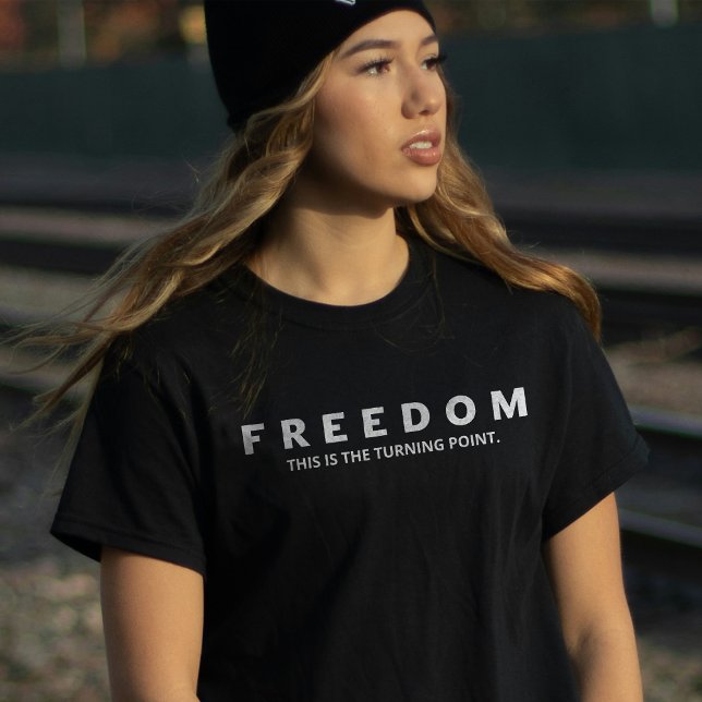 Camiseta Liberdade Um Patriota Verdadeiro (Criador carregado)