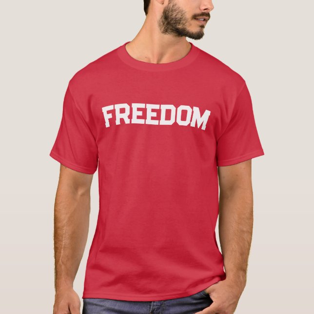 Camiseta Liberdade Vermelha (Frente)