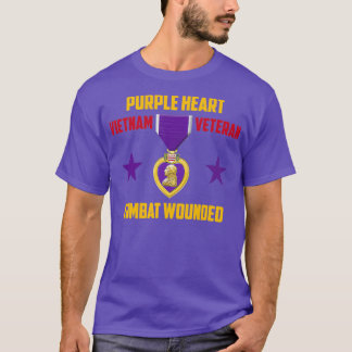 Camiseta Liberdade Veterana do Coração Roxo Vietnã 