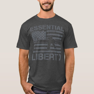 Camiseta LiberdadePro Direitos Arma Ar15 Liberdade Usa Sina
