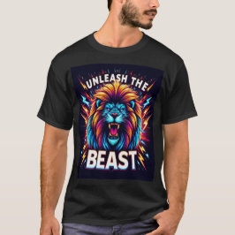 Camiseta Libere a besta - Neon Roaring Lion T-Shirt Desi
