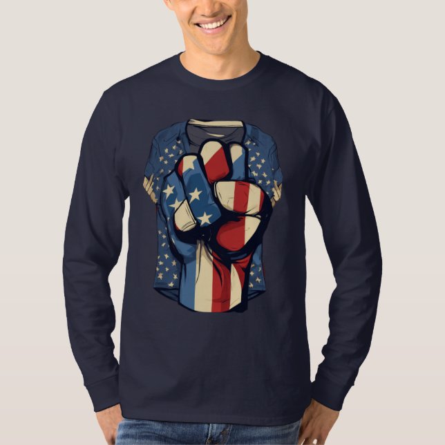 Camiseta Libere a energia: Design dinâmica de T-Shirt" (Frente)