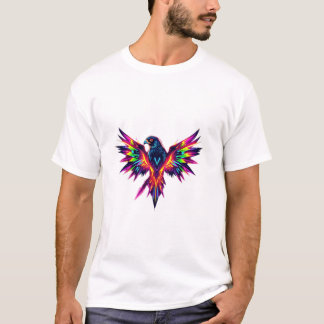 Camiseta Libere a energia do Falcão Neon Glitash