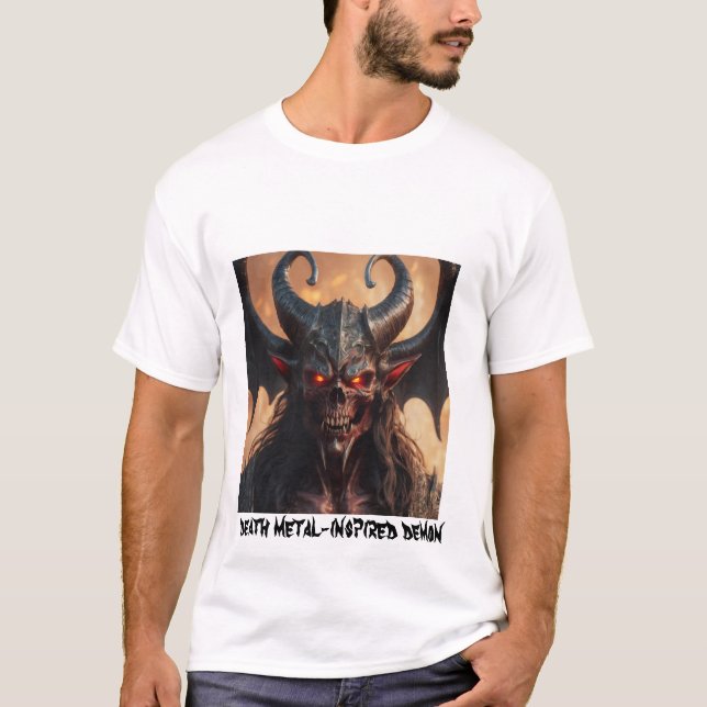 Camiseta Libere a escuridão com nosso demônio (Frente)