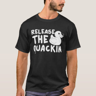 Camiseta Libere O Chá Gigante De Pato De Borracha Quackin