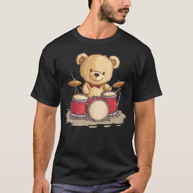Camiseta Libere o Ritmo Com Este Urso de Pelúcia (Frente)