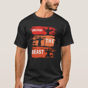 Camiseta Libere O Treinamento Sobre A Força De Gym Da Besta