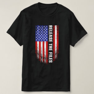 Camiseta Libere os arquivos USA American Flag Vintage