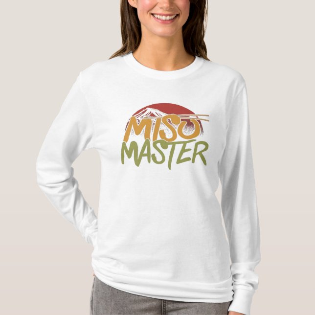 Camiseta Libere seu chef interno - multicor "Miso Master" (Frente)