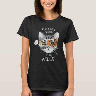 Camiseta Libere seu pequeno design de fantasia de gato fofo