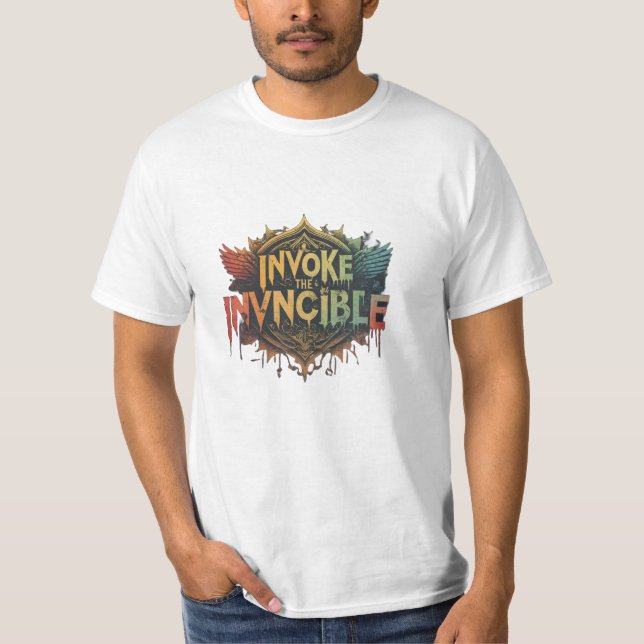 Camiseta Libere seu poder interno: Chame o invencível T- (Frente)