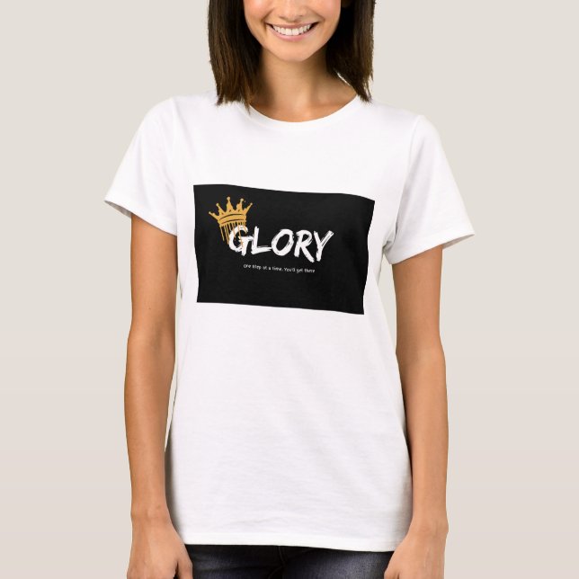 Camiseta "Libere Sua Glória: Negrito e Empoderando Camisa-T (Frente)