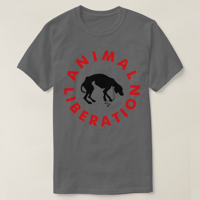 Camiseta Libertação animal (Frente do Design)