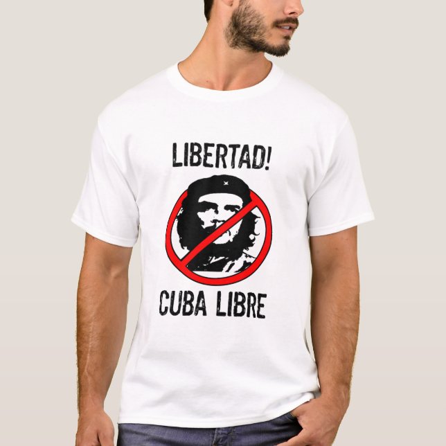 Camiseta Libertad! Cuba Libre! Camisola (Frente)
