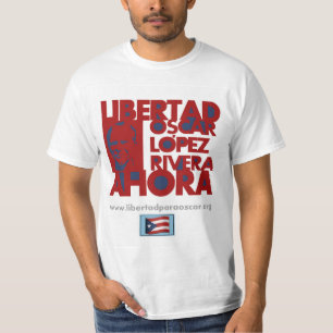 Camiseta Libertad Oscar López Rivera Ahora