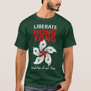 Camiseta Libertar Hong Kong Revolução dos nossos tempos 1