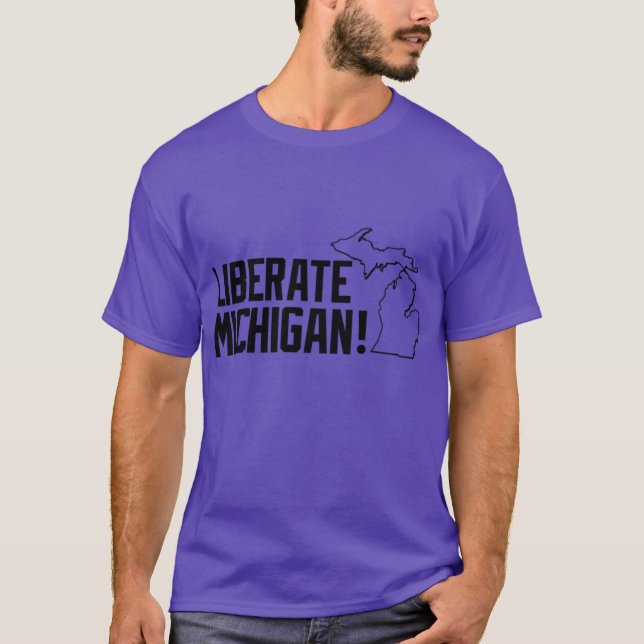 Camiseta Libertar Michigan 9 (Frente)