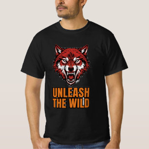 Camiseta Libertar o Lobo Feroz Selvagem