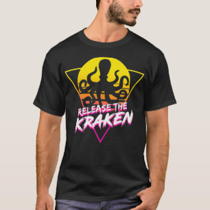 Camiseta Libertar O Mar De Octopus Funny Kraken Mythologica