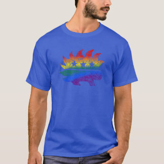 Camiseta Libertária Estilo Distressed Porco-espinh