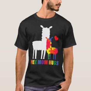 Camiseta Liberte a Mãe Grande Consciência Autismo Llama Q