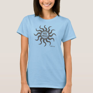 Camiseta Liberte De Fato O Sol: Mulheres Bella Fllowe Circl