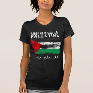 Camiseta Liberté derrama o la Palestina (o hurra do