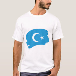 Camiseta Liberte os Uyghurs - Salve o sinalizador de Uyghur