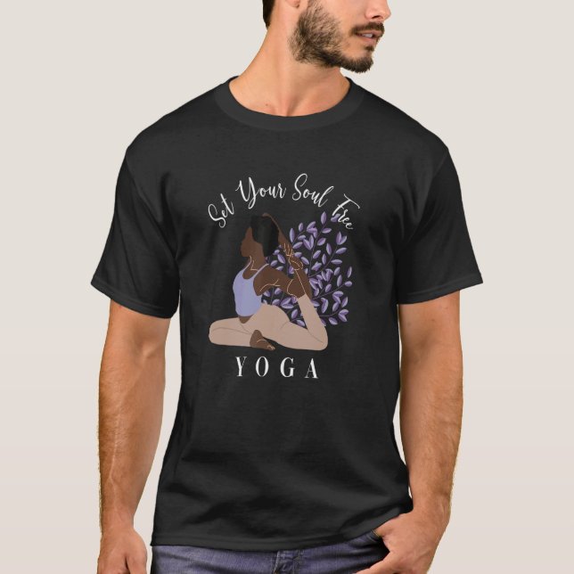 Camiseta Liberte Sua Alma Ashtanga Hatha Asanas Kundalini (Frente)
