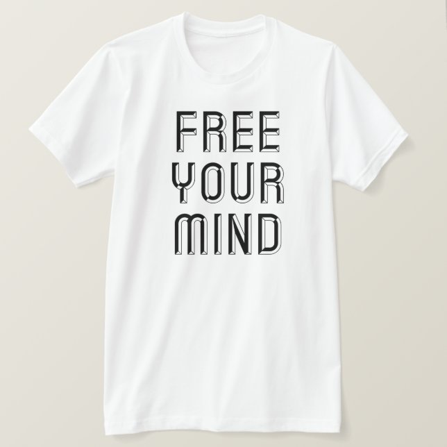Camiseta liberte sua mente (Frente do Design)