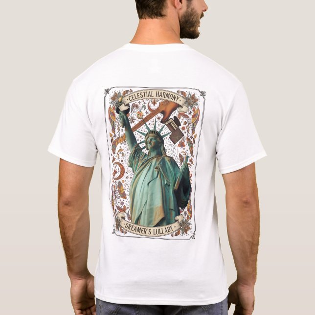 Camiseta Liberty | Artistic Statue & Dreamer’s Lullaby Grap (Verso)