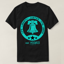 Camiseta Liberty Bell 250-Year Emblem, 1776–2026 Edition US
