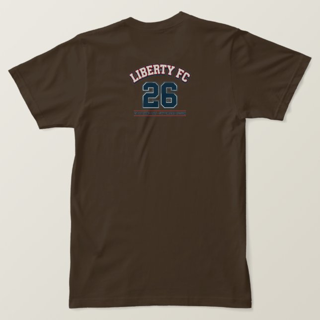Camiseta Liberty FC Navy Star Tee Premium Futebol  (Verso do Design)