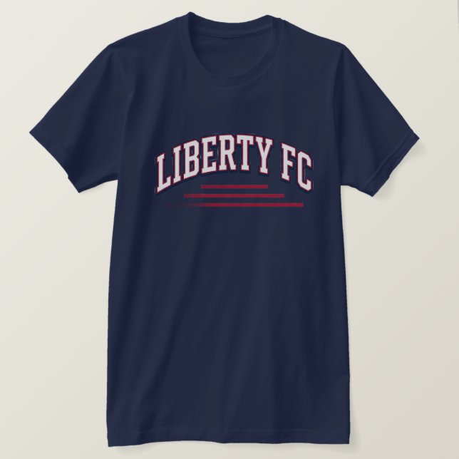 Camiseta Liberty FC Navy Star Tee Premium Futebol  (Frente do Design)