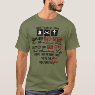 Camiseta Liberty Guns Religião T-Shirt