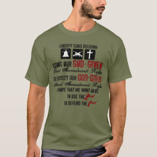 Camiseta Liberty Guns Religião T-Shirt